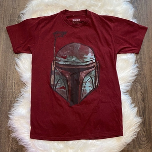 Star Wars men’s red Boba Fett t-shirt‎ size medium